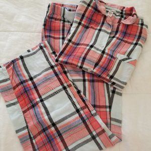 Victoria's Secret Buffalo Plaid Pajama Set Size Small
